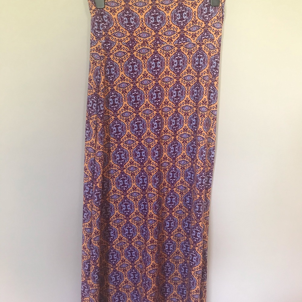 Maxi/ Midi skirt- multicolored/ soft cotton and be